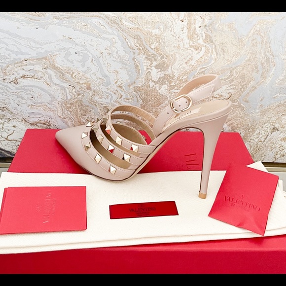 New Valentino Multi-Strap Rockstud Slingback pump - Picture 7 of 10